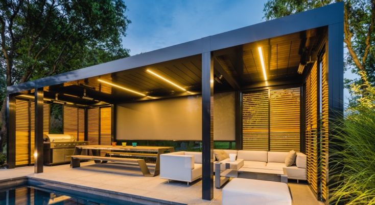 Aluminum Pergola By Renson Outdoor Aluminum Pergola By Renson Outdoor, Outdoor Roof Covering